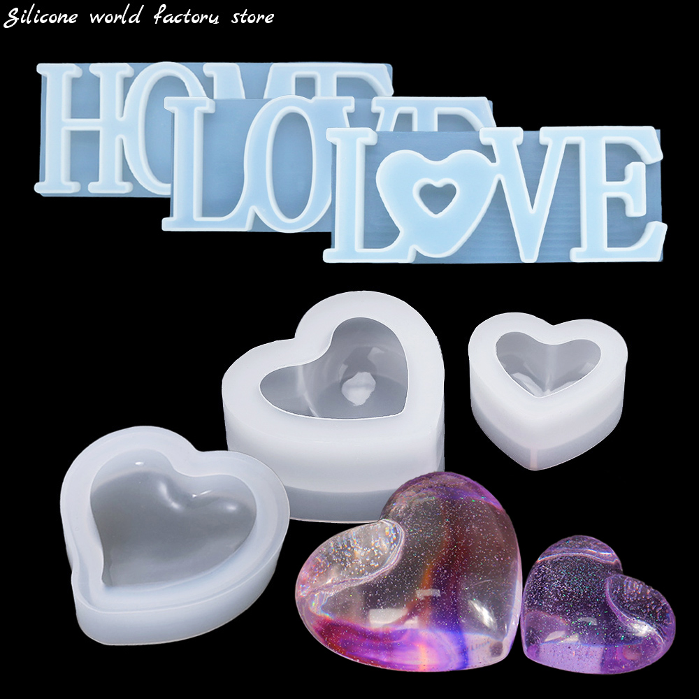 Resin Art Alphabet - Molde de silicona 3D con forma