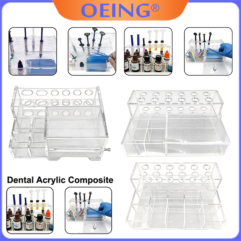 Resin Art Case - Caja de Almacenamiento para Suministros Dentales,