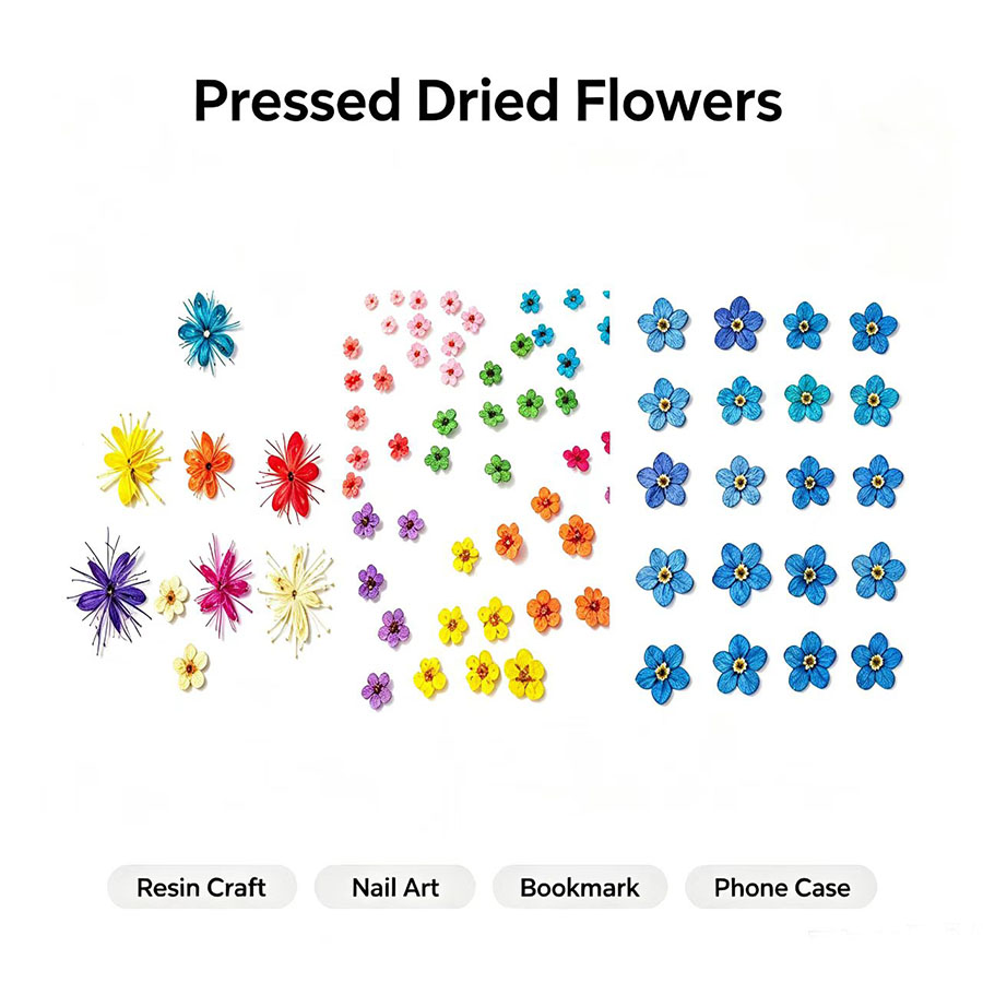 Resin Art Baby - 60 piezas de flores secas en