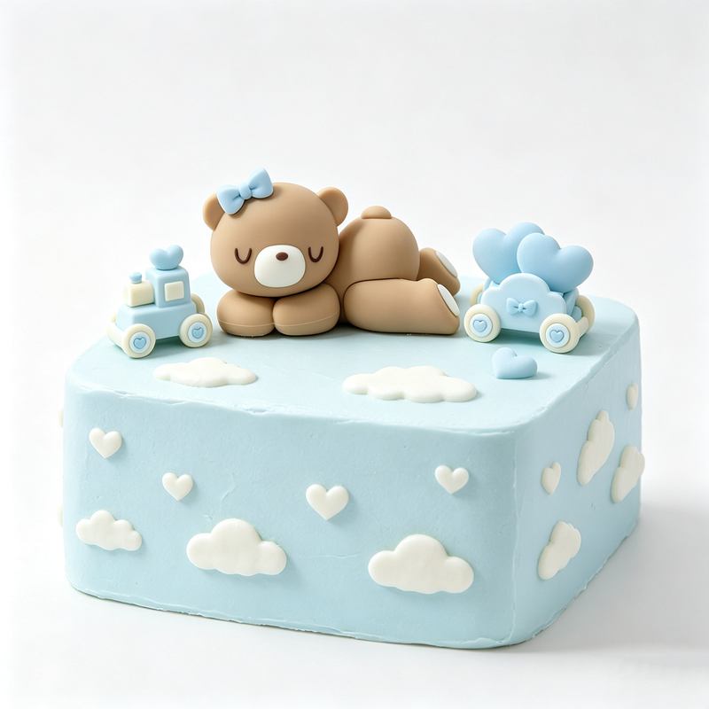Adorno de pastel 3D de oso ros - Resin Art Baby reseña y precio