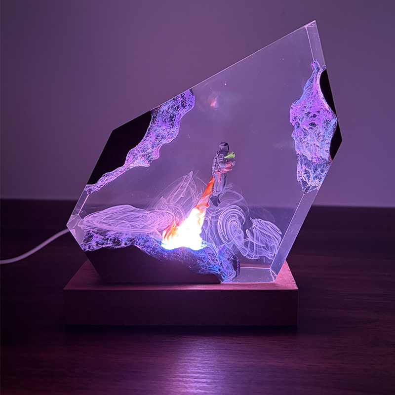 Lámpara de Mesa de Resina con  - Resin Art Baby reseña y precio