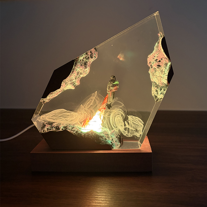 Lámpara de Mesa de Resina con  - Resin Art Baby reseña y precio