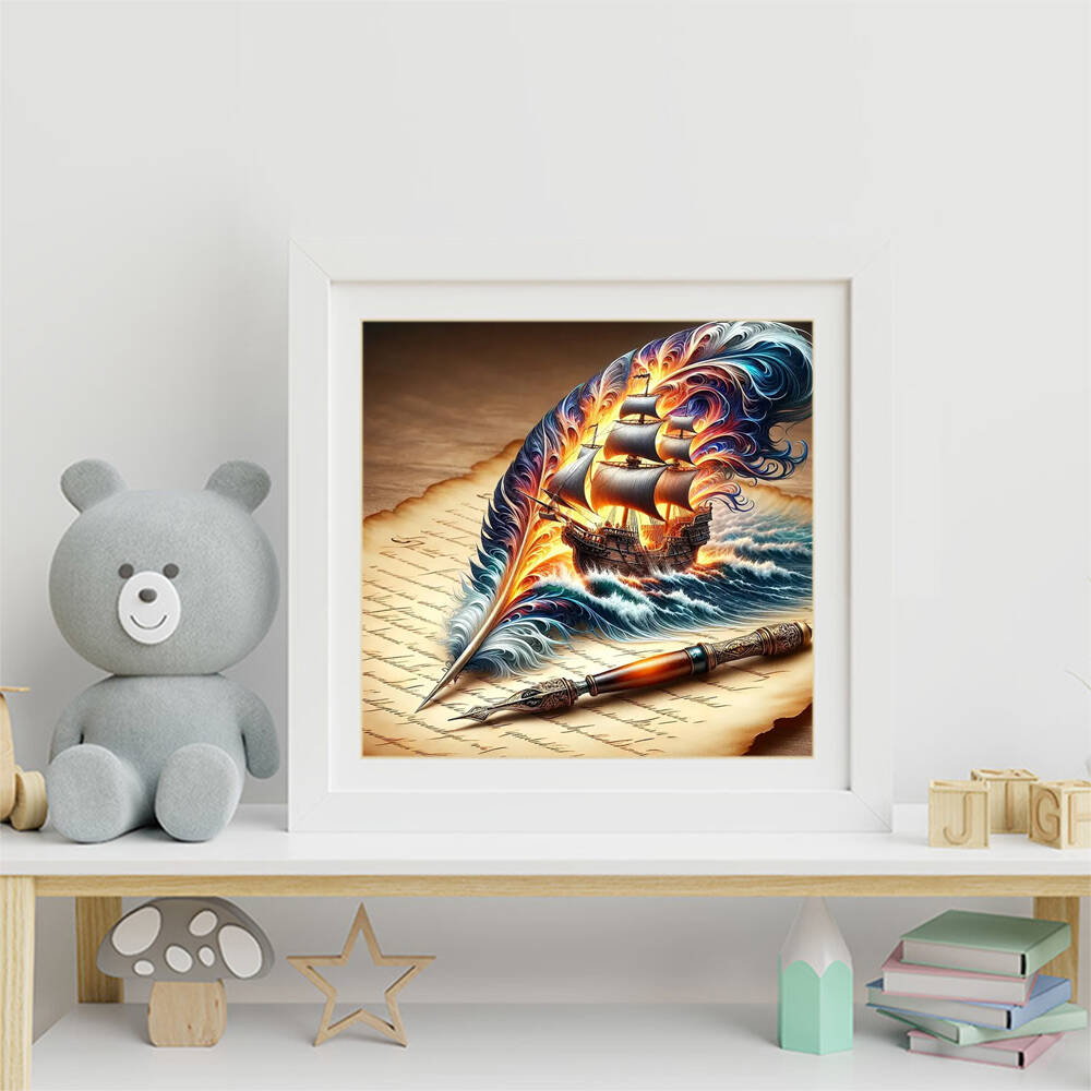 Evershine-pintura de diamante  - Resin Art Wallpaper reseña y precio