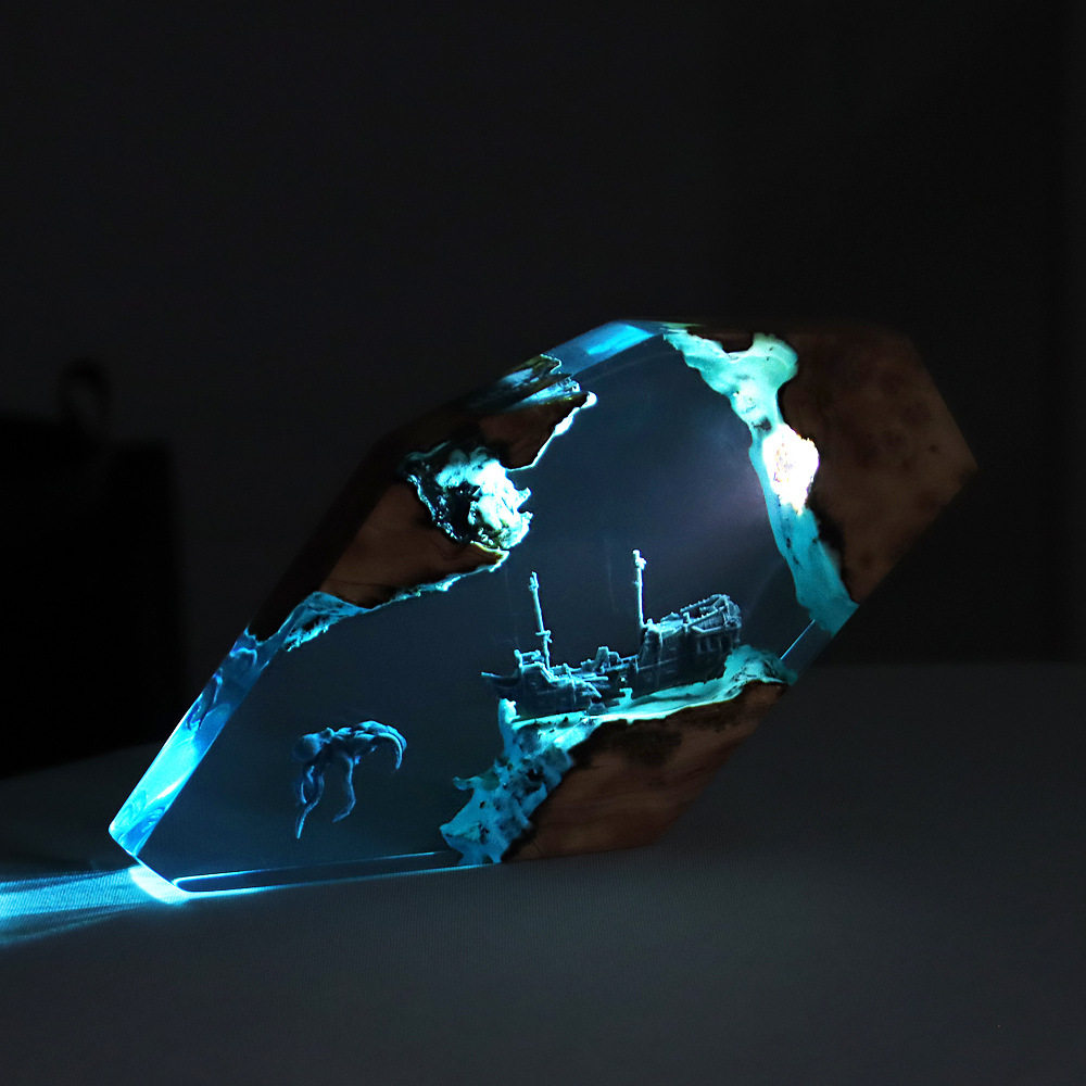 Adorno Luminoso Personalizado  - Resin Art Baby reseña y precio